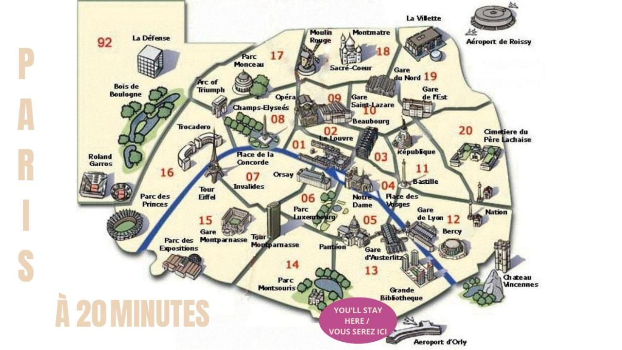 Appartement Cosy Au Calme A 20 Min De Paris วีลุชวีฟ ภายนอก รูปภาพ